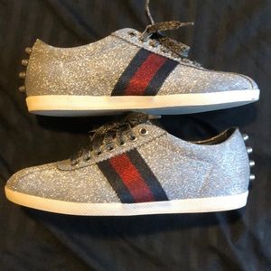 Gucci glitter sneakers